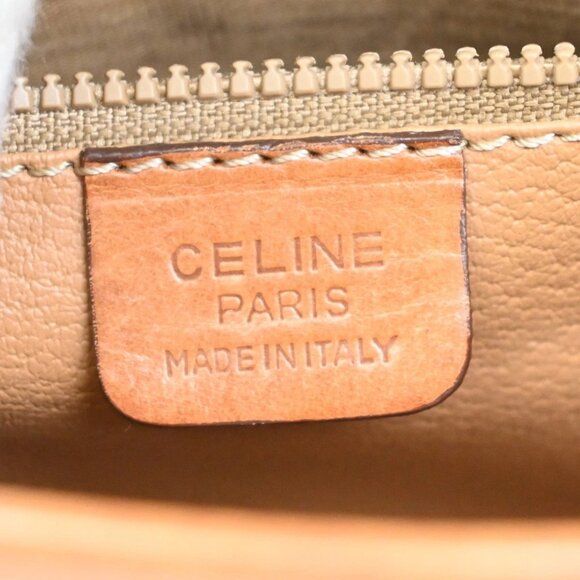 CELINE Logo Macadam Pattern Shoulder Tote Bag PVC Leather Brown GHW 30KA807 - Picture 14 of 15